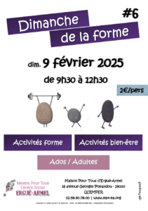 Lire la suite à propos de l’article Dimanche de la Forme : une matinée dédiée au bien-être à Quimper