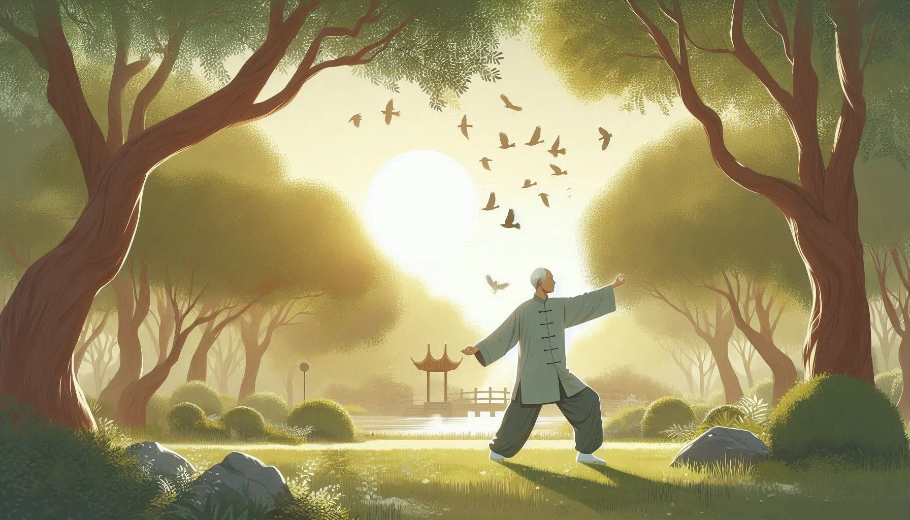 Pratiquant de Qi Gong