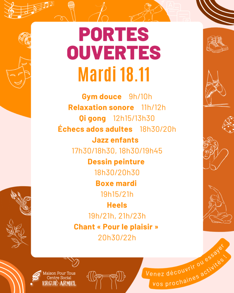 Journées Portes ouvertes d'automne du 12 au 18 novembre 2025